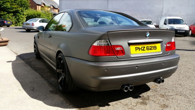 M3 Pimped out Silver to Satin Anthracite and gloss black wheels