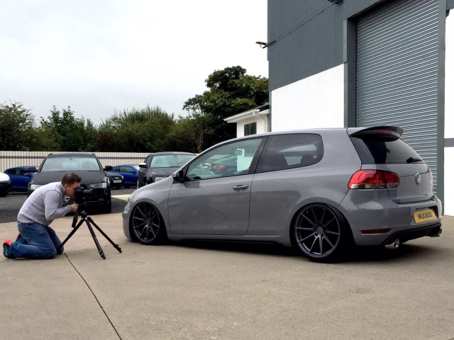 Golf colour change and airbagged for Top Gear NI